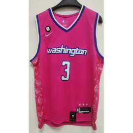 Camiseta Bradley Beal #3 Washington Wizards 2023 Rosa City Edition