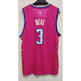 Camiseta Bradley Beal #3 Washington Wizards 2023 Rosa City Edition Camiseta Bradley Beal #3 Washington Wizards 2023 Rosa City Edition