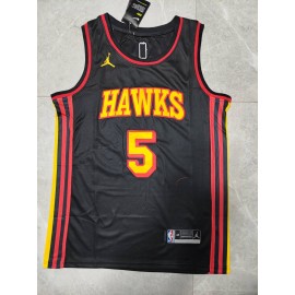 Camiseta Dejounte Murray #5 Atlanta Hawks 22/23 Negro