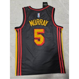 Camiseta Dejounte Murray #5 Atlanta Hawks 22/23 Negro Camiseta Dejounte Murray #5 Atlanta Hawks 22/23 Negro