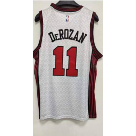 Camiseta DeMar DeRozan #11 Chicago Bulls 2023 Blanco City Edition Camiseta DeMar DeRozan #11 Chicago Bulls 2023 Blanco City Edition