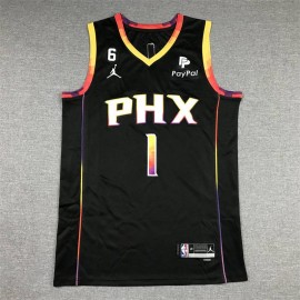 Camiseta Devin Booker #1 Phoenix Suns Negro Statement Edition