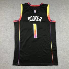 Camiseta Devin Booker #1 Phoenix Suns Negro Statement Edition Camiseta Devin Booker #1 Phoenix Suns Negro Statement Edition