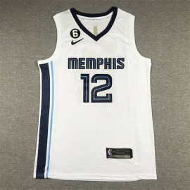 Camiseta Ja Morant #12 Memphis Grizzlies 2023 Blanco