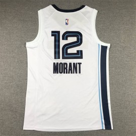 Camiseta Ja Morant #12 Memphis Grizzlies 2023 Blanco Camiseta Ja Morant #12 Memphis Grizzlies 2023 Blanco
