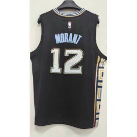 Camiseta Ja Morant #12 Memphis Grizzlies 2023 Negro City Edition Camiseta Ja Morant #12 Memphis Grizzlies 2023 Negro City Edition