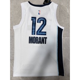 Camiseta Ja Morant #12 Memphis Grizzlies 22/23 Blanco Fan Edition Camiseta Ja Morant #12 Memphis Grizzlies 22/23 Blanco Fan Edition