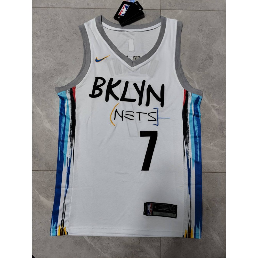 Camiseta Kevin Durant #7 Brooklyn Nets 22/23 Blanco City Edition Camiseta Kevin Durant #7 Brooklyn Nets 22/23 Blanco City Edition