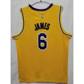 Camiseta Lebron James #6 Los Angeles Lakers 22/23 Amarillo Camiseta Lebron James #6 Los Angeles Lakers 22/23 Amarillo
