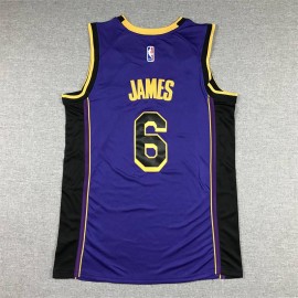 Camiseta Lebron James #6 Los Angeles Lakers Púrpura Statement Edition Camiseta Lebron James #6 Los Angeles Lakers Púrpura Statement Edition