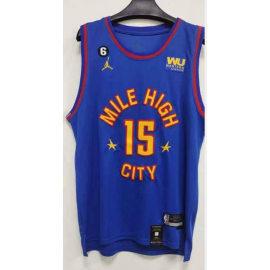 Camiseta Nikola Jokić #15 Denver Nuggets 22/23 Azul