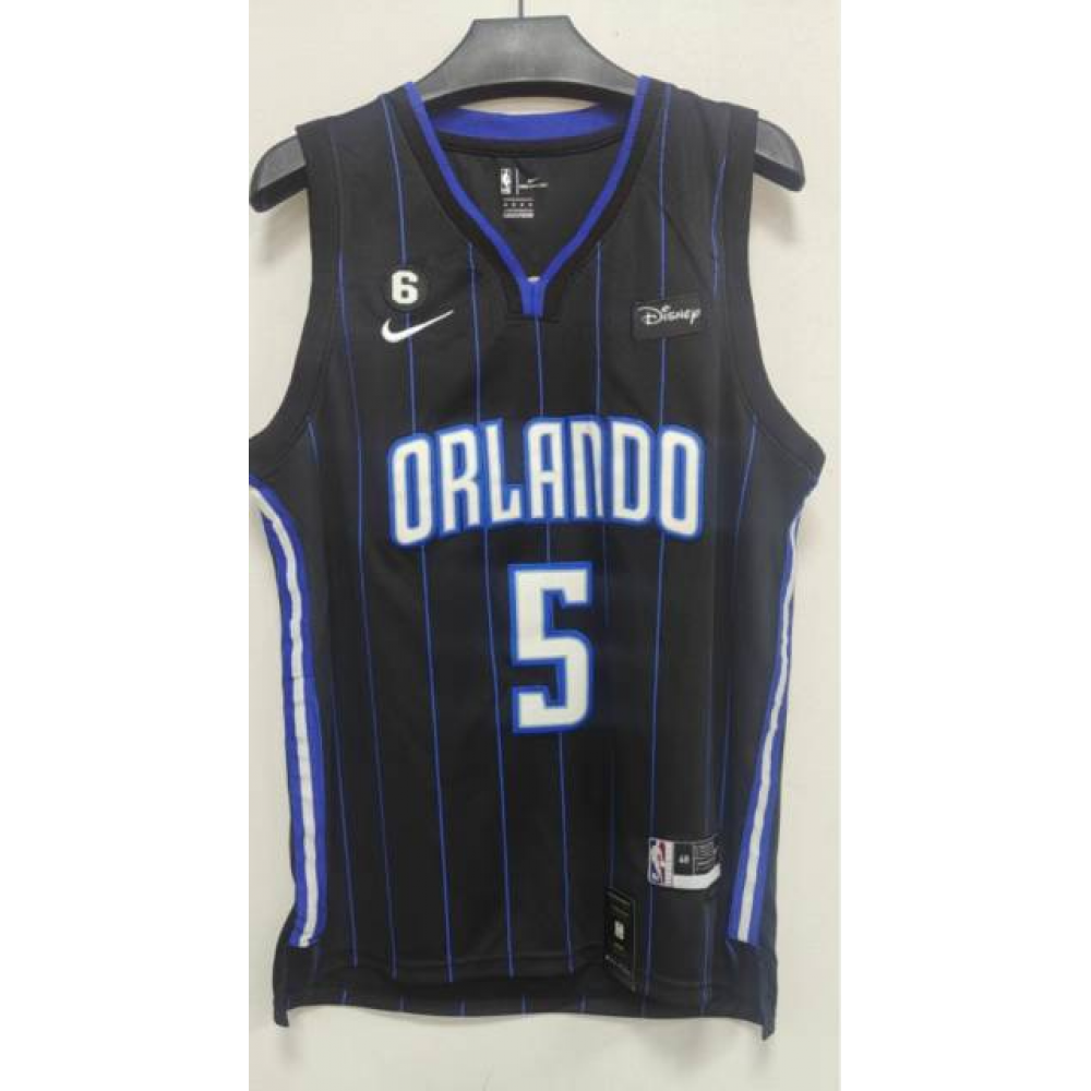 Camiseta Paolo Banchero #5 Orlando Magic 22/23 Negro Camiseta Paolo Banchero #5 Orlando Magic 22/23 Negro