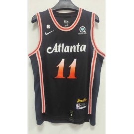 Camiseta Trae Young #11 Atlanta Hawks 2023 Negro City Edition