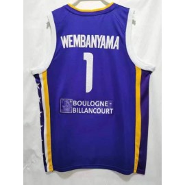 Camiseta Victor Wembanyama #1 Metropolis 92 Azul