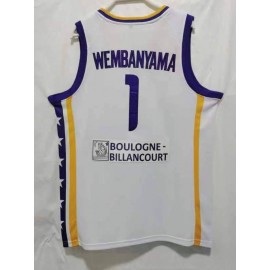 Camiseta Victor Wembanyama #1 Metropolis 92 Blanco