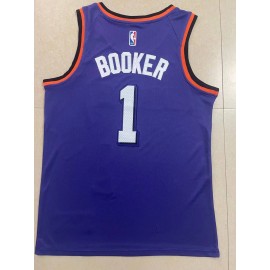 Camiseta Devin Booker #1 Phoenix Suns Púrpura Classic Edition Camiseta Devin Booker #1 Phoenix Suns Púrpura Classic Edition