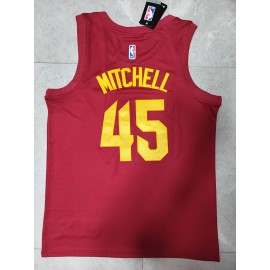 Camiseta Donovan Mitchell #45 Cleveland Cavaliers 22/23 Rojo Fan Edition Camiseta Donovan Mitchell #45 Cleveland Cavaliers 22/23 Rojo Fan Edition