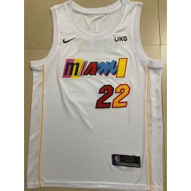Camiseta Jimmy Butler #22 Miami Heat 2022 Blanco Fan Edition