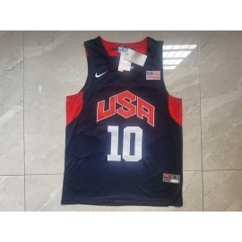 Camiseta Kobe Bryant #10 Dream Team Azul Negro