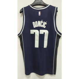 Camiseta Luka Doncic #77 Dallas Mavericks 2023 Azul Negro Camiseta Luka Doncic #77 Dallas Mavericks 2023 Azul Negro