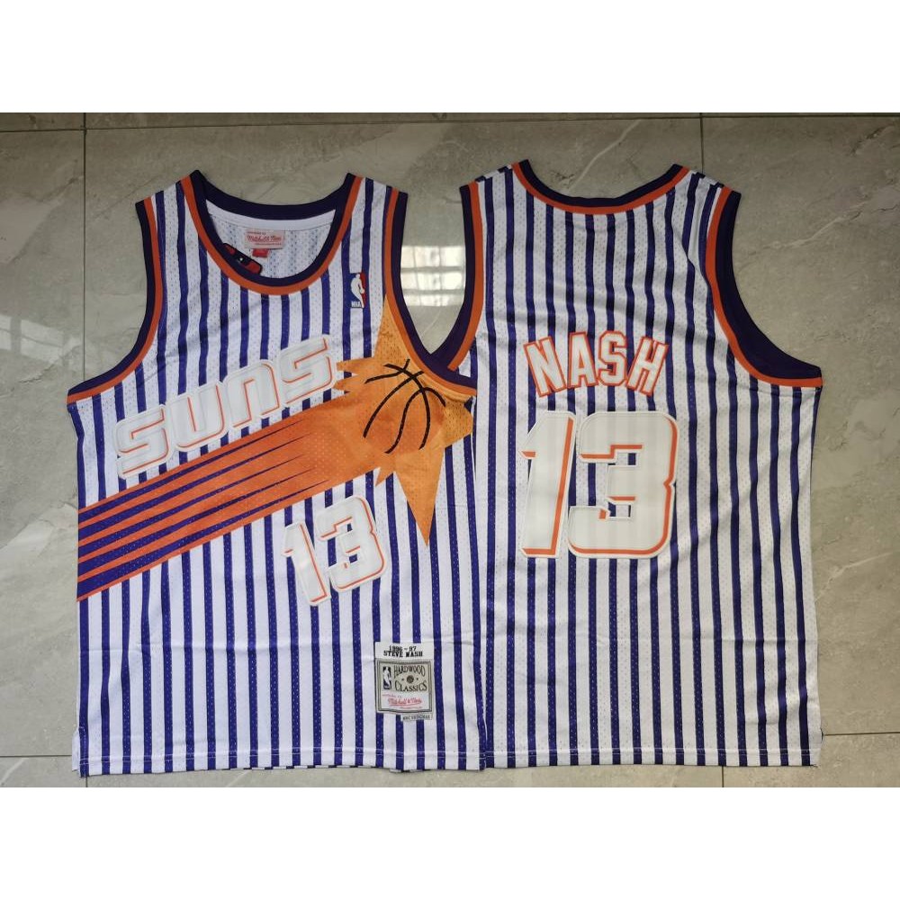 Camiseta Steve Nash #13 Phoenix Suns Blanco/Azul Camiseta Steve Nash #13 Phoenix Suns Blanco/Azul