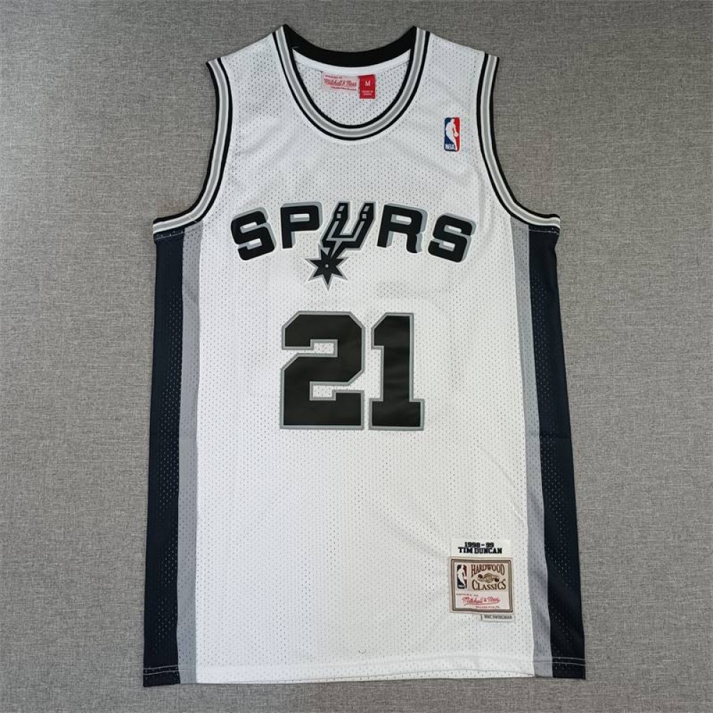 Camiseta Tim Duncan #21 San Antonio Spurs Blanco