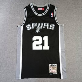 Camiseta Tim Duncan #21 San Antonio Spurs Negro