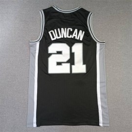 Camiseta Tim Duncan #21 San Antonio Spurs Negro