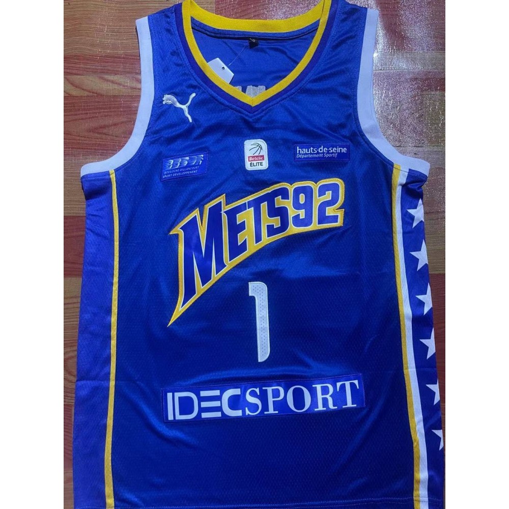 Camiseta Victor Wembanyama #1 Metropolis 92 Púrpura