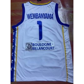 Camiseta Victor Wembanyama #1 Metropolis 92 Blanco