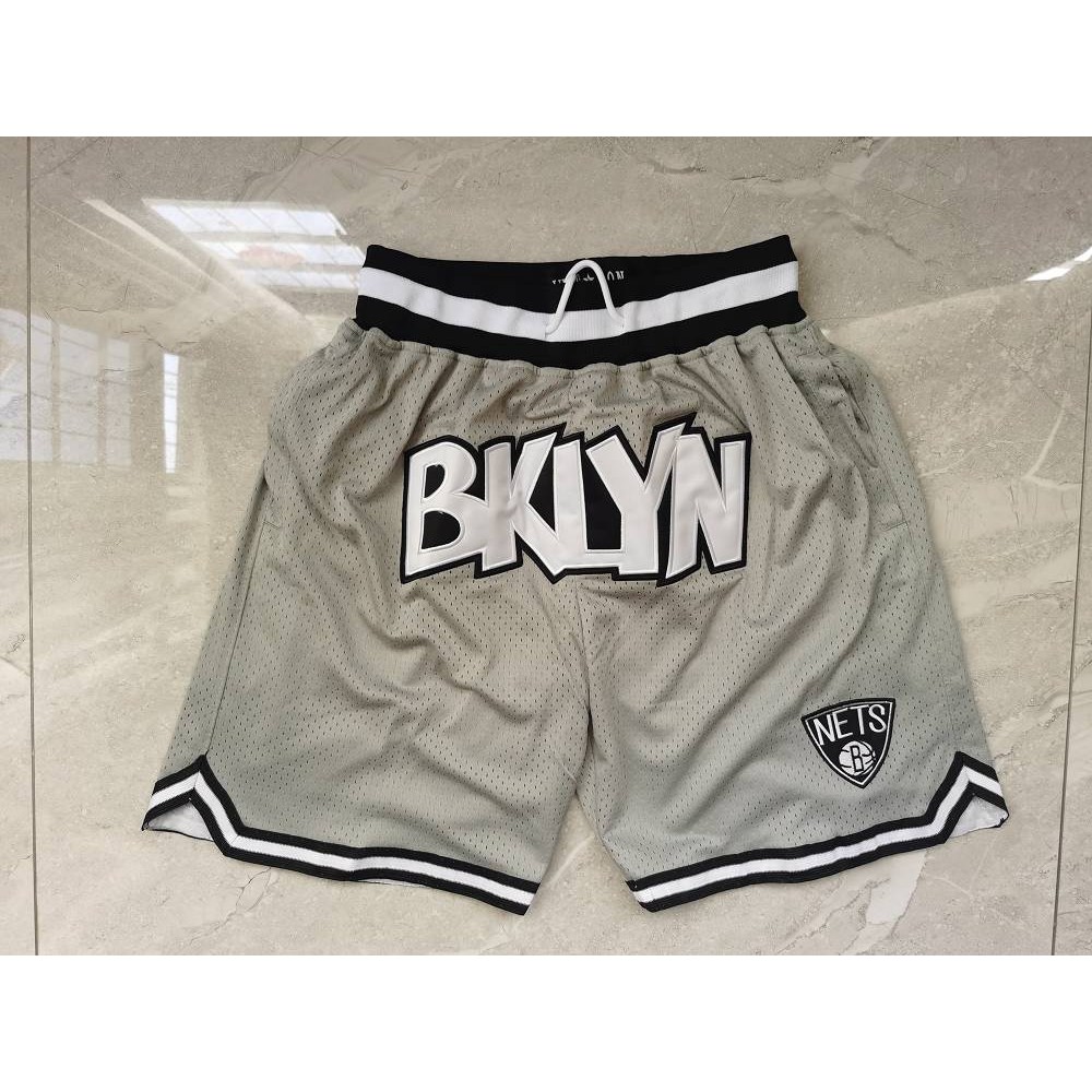 Pantalon Corto De Bolsillo Brooklyn Nets Gris