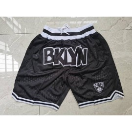 Pantalon Corto De Bolsillo Brooklyn Nets Negro