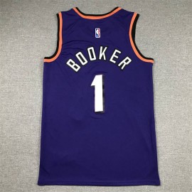 Camiseta Devin Booker #1 Phoenix Suns Púrpura Classic Edition Camiseta Devin Booker #1 Phoenix Suns Púrpura Classic Edition