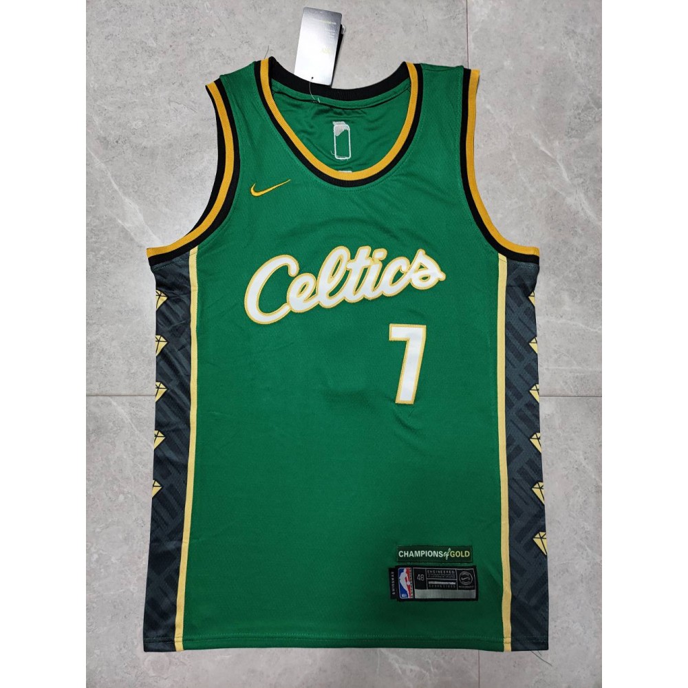 Camiseta Jaylen Brown #7 Boston Celtics 22/23 Verde Camiseta Jaylen Brown #7 Boston Celtics 22/23 Verde