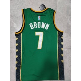 Camiseta Jaylen Brown #7 Boston Celtics 22/23 Verde Camiseta Jaylen Brown #7 Boston Celtics 22/23 Verde