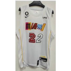 Camiseta Jimmy Butler #22 Miami Heat 2023 Blanco City Edition