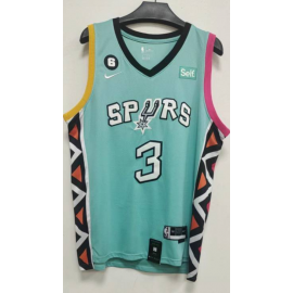 Camiseta Keldon Johnson #3 San Antonio Spurs 2023 Verde City Edition