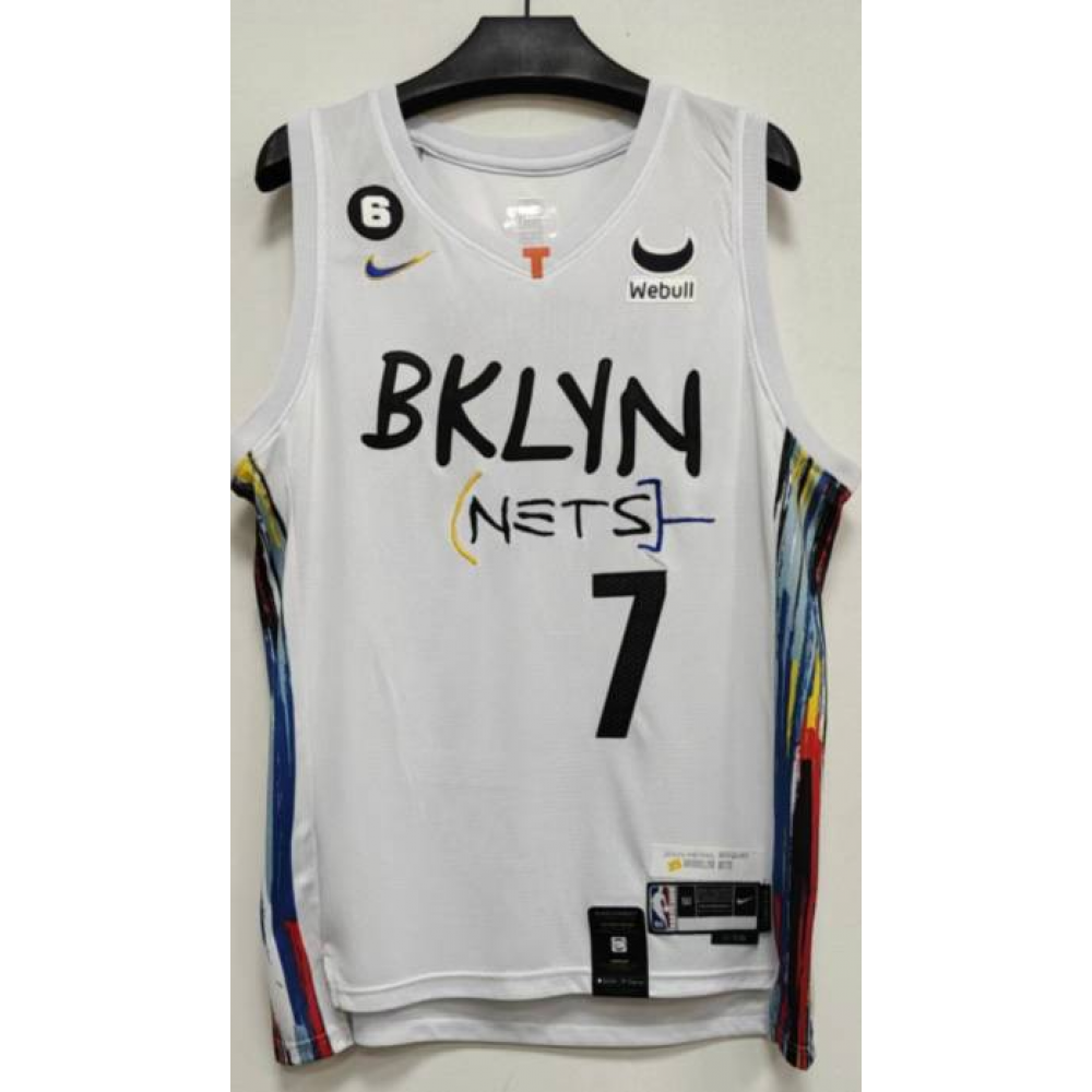 Camiseta Kevin Durant #7 Brooklyn Nets 2023 Blanco City Edition Camiseta Kevin Durant #7 Brooklyn Nets 2023 Blanco City Edition