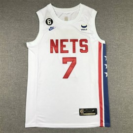 Camiseta Kevin Durant #7 Brooklyn Nets Classic Edition Blanco