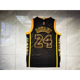 Camiseta Kobe Bryant #24 Los Angeles Lakers Negro Retirada Edition Camiseta Kobe Bryant #24 Los Angeles Lakers Negro Retirada Edition