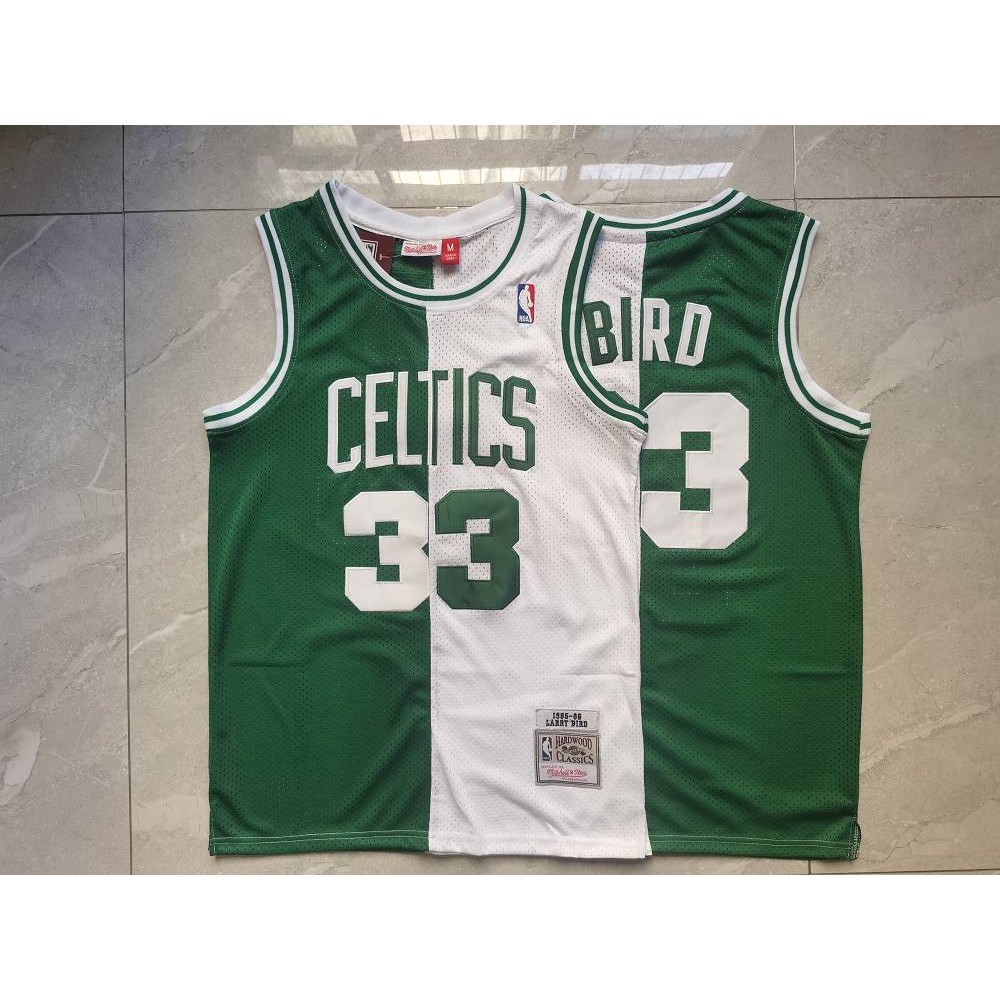 Camiseta Larry Bird #33 Chicago Bulls Blanco/Verde Camiseta Larry Bird #33 Chicago Bulls Blanco/Verde