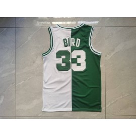 Camiseta Larry Bird #33 Chicago Bulls Blanco/Verde Camiseta Larry Bird #33 Chicago Bulls Blanco/Verde