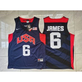 Camiseta Lebron James #6 Dream Team Azul