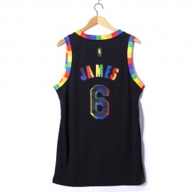 Camiseta Lebron James #6 Los Angeles Lakers 2023 Negro Edición de Moda Camiseta Lebron James #6 Los Angeles Lakers 2023 Negro Edición de Moda