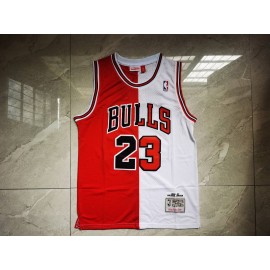 Camiseta Michael Jordan #23 Chicago Bulls Rojo/Blanco