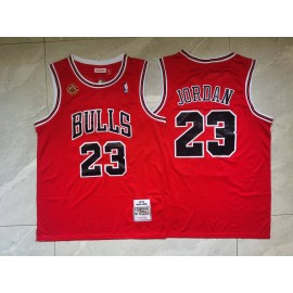 Camiseta Michael Jordan #23 Chicago Bulls Rojo Icon Oro