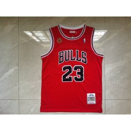 Camiseta Michael Jordan #23 Chicago Bulls Rojo Icon Oro Camiseta Michael Jordan #23 Chicago Bulls Rojo Icon Oro