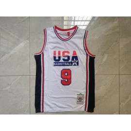 Camiseta Michael Jordan #9 USA Dream Team Blanco Camiseta Michael Jordan #9 USA Dream Team Blanco