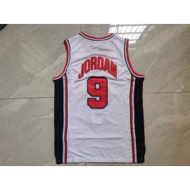Camiseta Michael Jordan #9 USA Dream Team Blanco Camiseta Michael Jordan #9 USA Dream Team Blanco