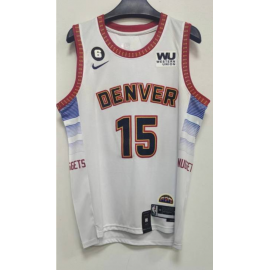Camiseta Nikola Jokić #15 Denver Nuggets 2023 Blanco City Edition